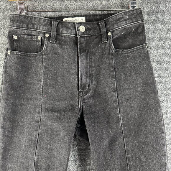 Abercrombie & Fitch Jeans Womens 28 The Skinny High Rise Black Cotton Stretch - Picture 4 of 9